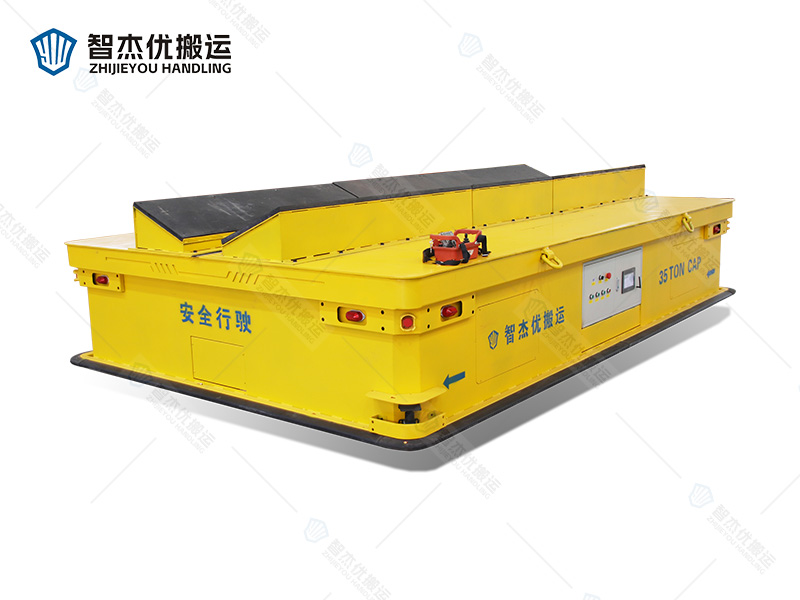 35噸重載AGV 雙差速舵輪全向無(wú)軌車